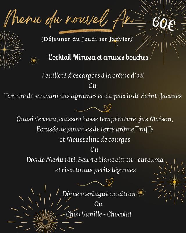 Menu du Nouvel An