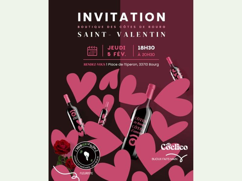 Soirée Boutique : Saint Valentin des Côtes de Bourg !