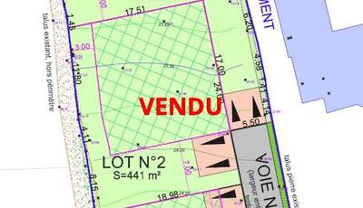 Terrain - 441 m²