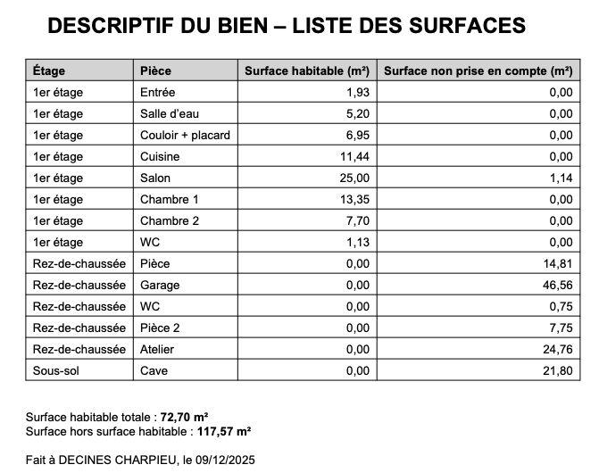 Maison - 189 m² - 3 pièces