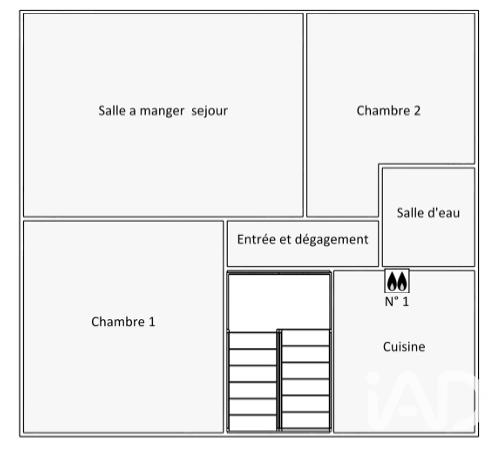 Appartement - 62 m² - 3 pièces
