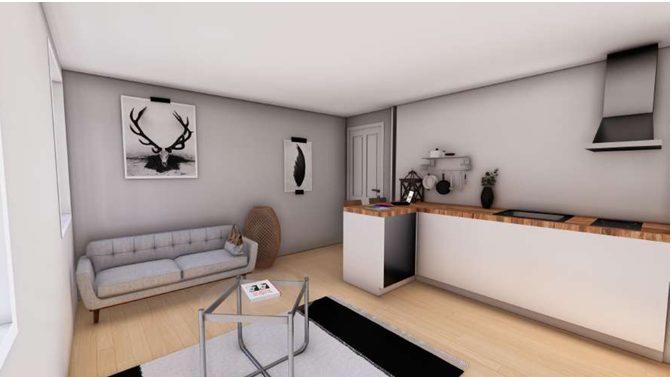 Appartement - 17 m² - 1 pièce