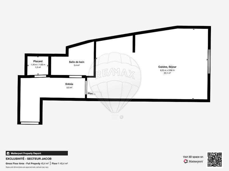 Appartement - 32 m² - 1 pièce