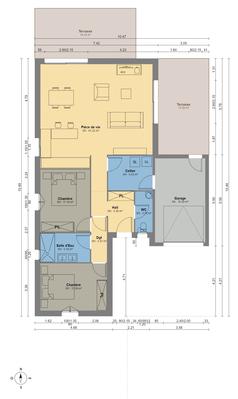 Maison - 84 m² - 4 pièces