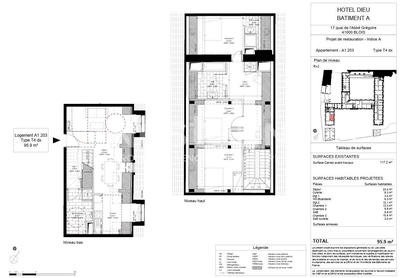 Appartement - 96 m² - 4 pièces