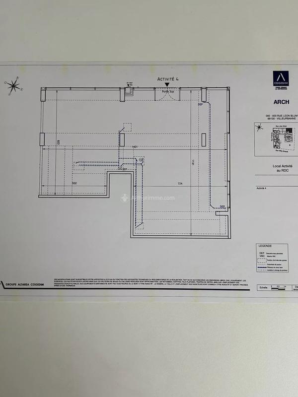 Bureau - 137 m² - 1 pièce