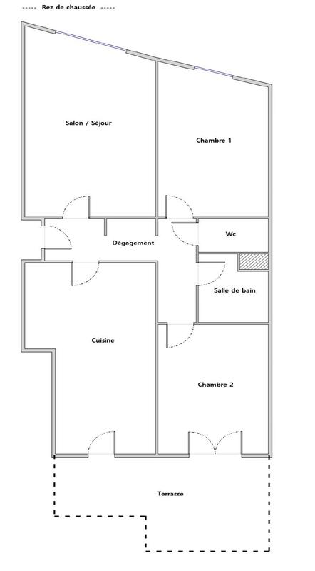 Appartement - 74 m² - 3 pièces