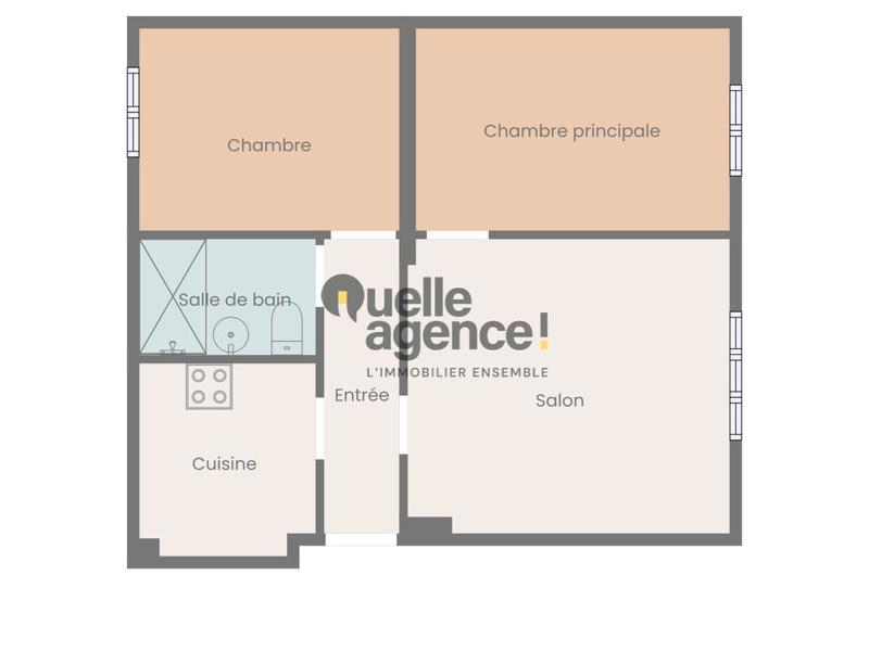 Appartement - 49 m² - 3 pièces