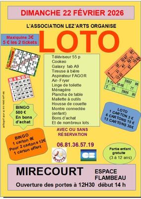 Loto des Lez'Arts
