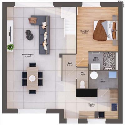 Maison - 98 m² - 5 pièces