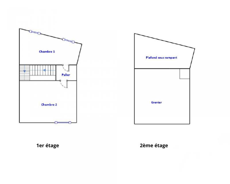 Maison de ville - 82 m² - 3 pièces
