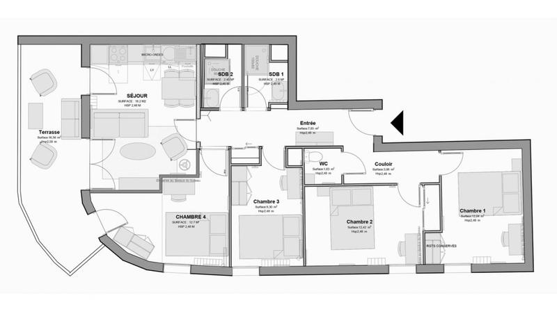 Appartement - 85 m²