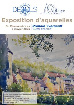 Exposition d'aquarelles de Romain Yvernault &quot;L'âme des lieux&quot;