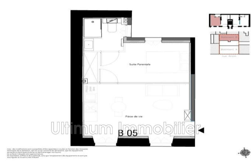 Appartement - 33 m² - 2 pièces