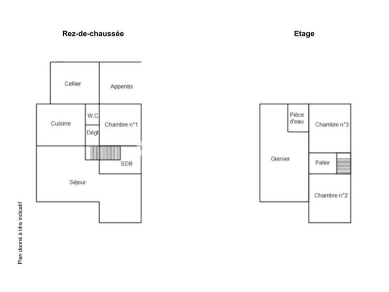 Maison ancienne - 107 m² - 4 pièces