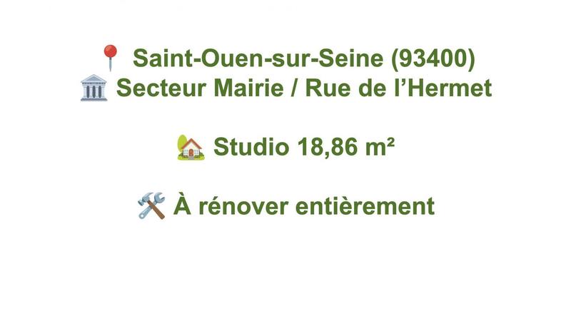 Appartement - 19 m² - 1 pièce