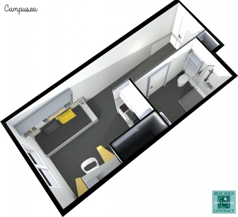 Studio - 18 m² - 1 pièce