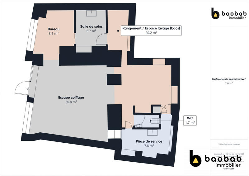 Fonds de commerce - 75 m²