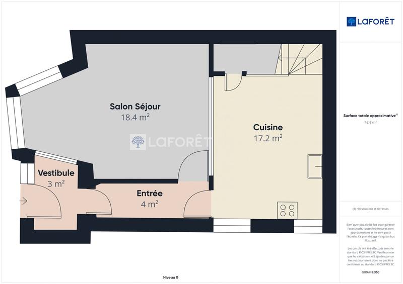 Maison - 71 m² - 3 pièces