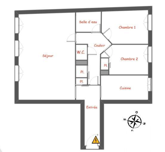 Appartement - 82 m² - 4 pièces