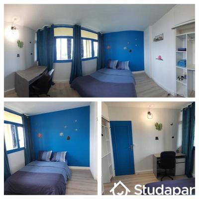 Chambre - 9 m² - 1 pièce