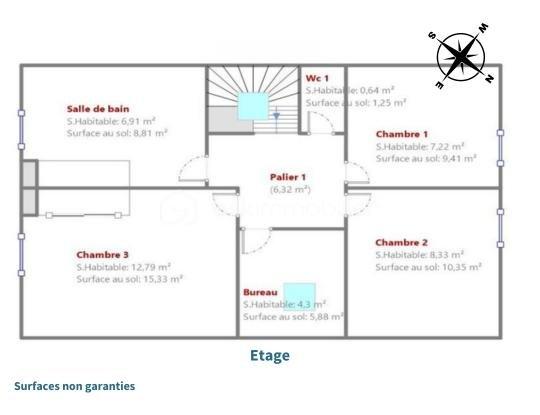 Maison ancienne - 128 m² - 5 pièces