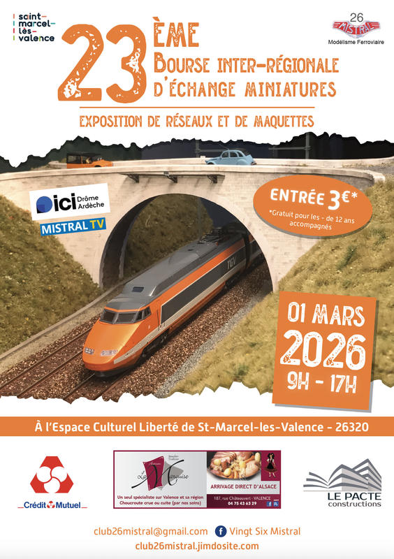 Salon du modelisme à st marcel les valence 01 mars 2026