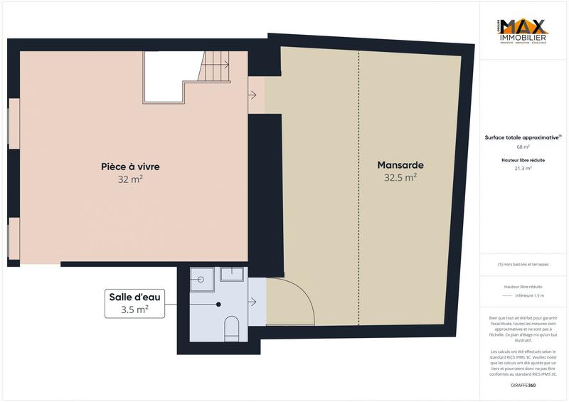 Appartement - 42 m² - 1 pièce