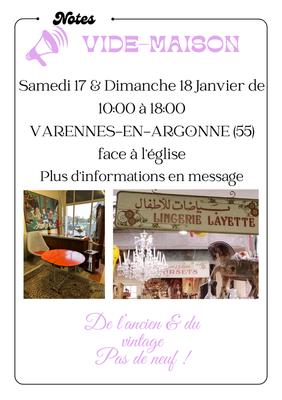 Vide maison à varennes en argonne (55)