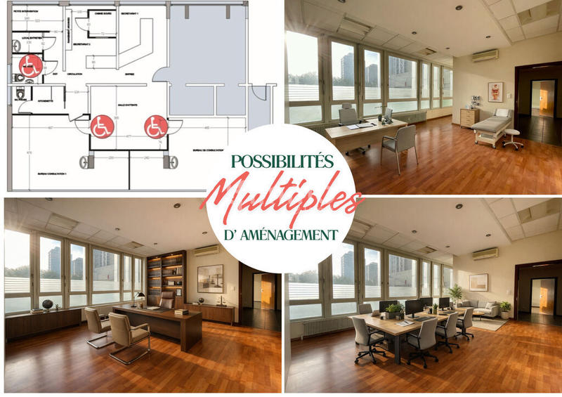 Bureau - 127 m² - 7 pièces