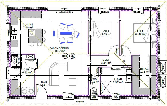 Maison - 83 m² - 3 pièces