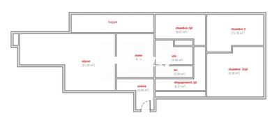 Appartement - 86 m² - 4 pièces