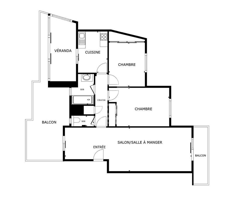 Appartement - 79 m² - 3 pièces