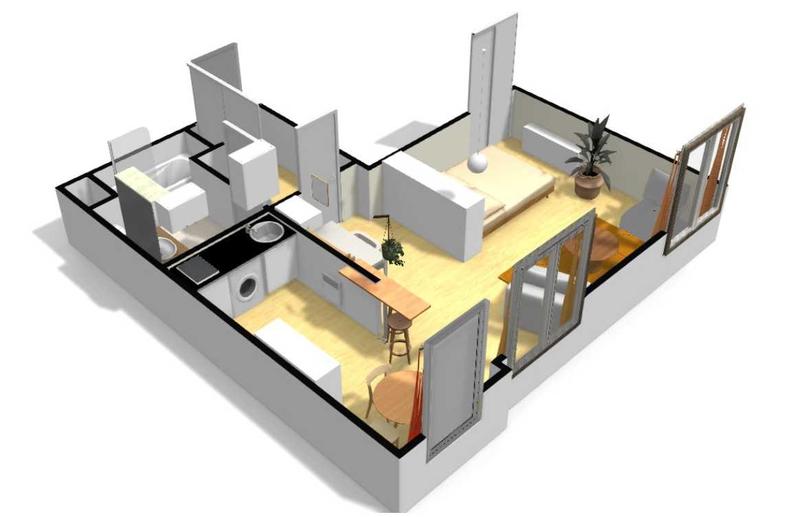 Appartement - 42 m² - 1 pièce