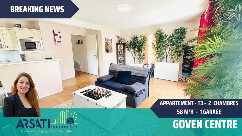 Appartement - 58 m² - 3 pièces