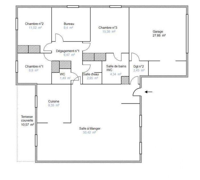 Maison - 123 m² - 6 pièces