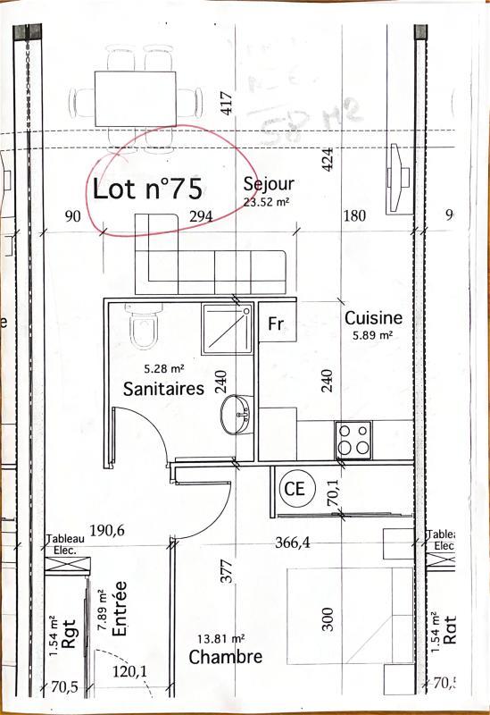 Appartement - 58 m² - 2 pièces