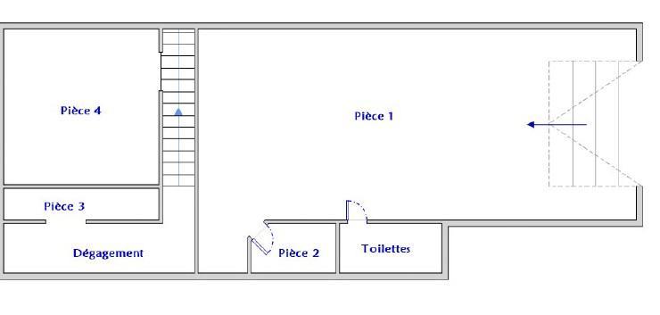 Local commercial - 76 m² - 2 pièces