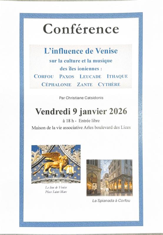 Conférence - l'influence de Venise
