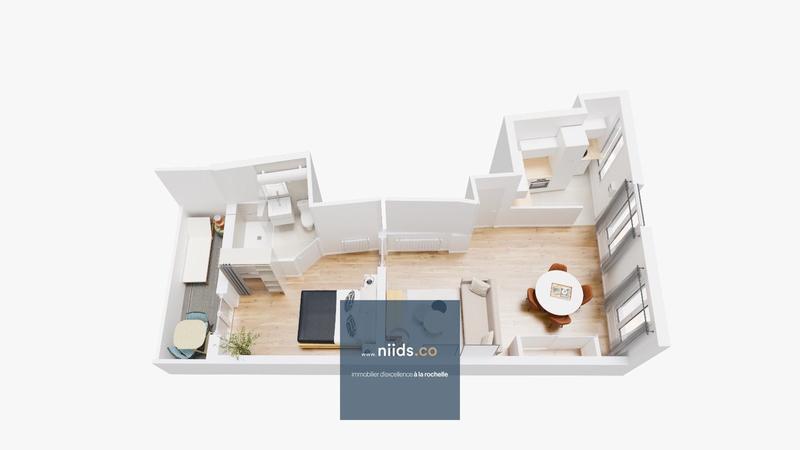 Appartement - 37 m² - 2 pièces