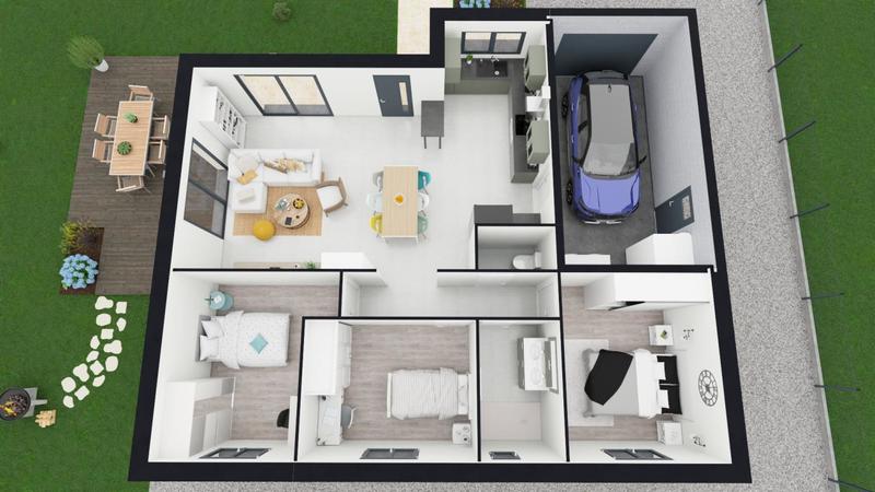 Maison - 85 m² - 4 pièces