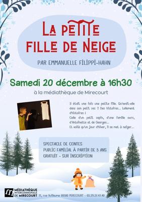 Spectacle de Contes - la petite fille de neige