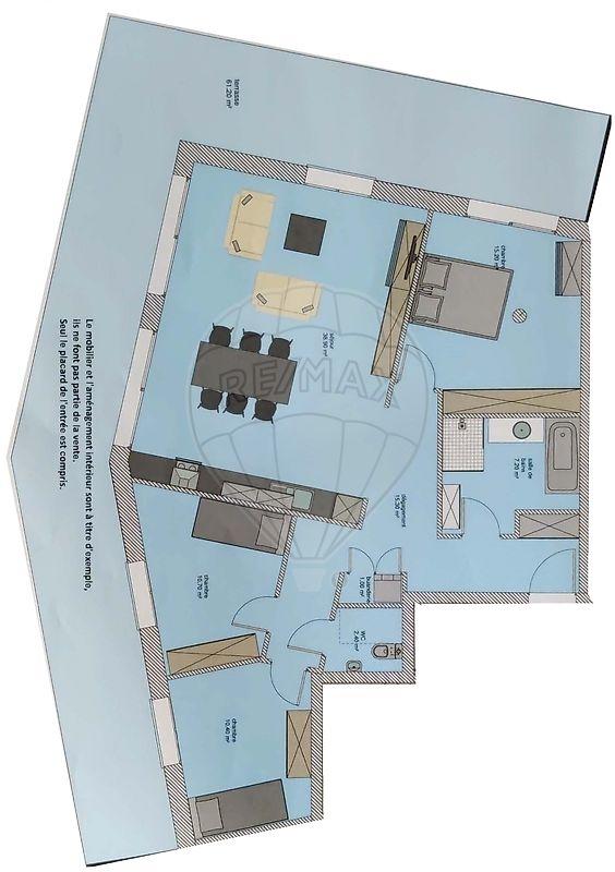 Appartement - 101 m² - 4 pièces