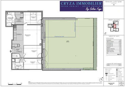 Appartement - 90 m² - 4 pièces