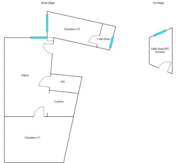 Appartement - 34 m² - 3 pièces