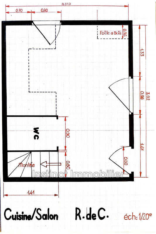 Maison - 43 m² - 3 pièces