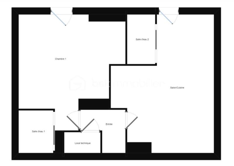 Appartement - 46 m² - 2 pièces