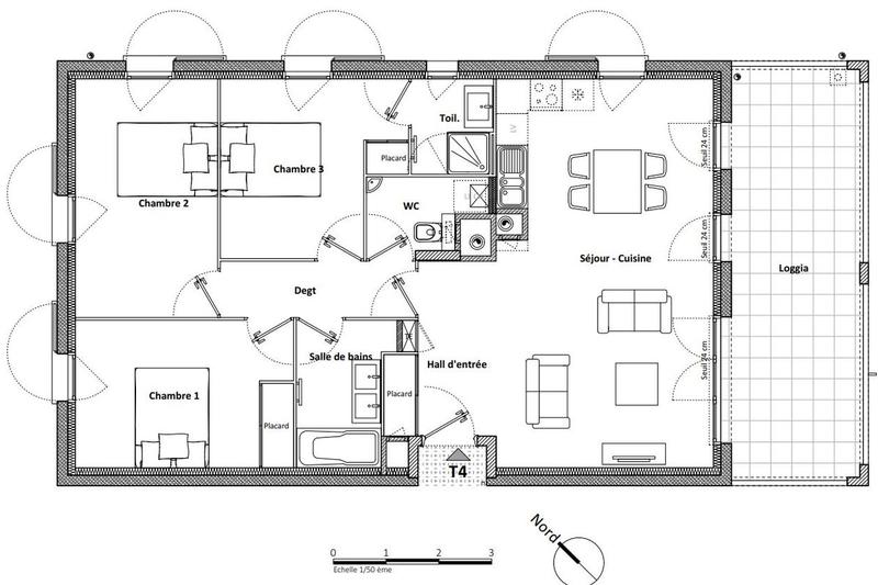 Appartement - 84 m² - 4 pièces