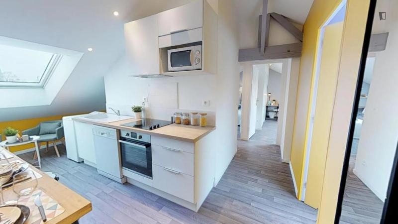 Chambre - 18 m² - 3 pièces