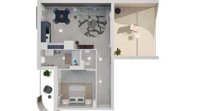 Appartement - 52 m² - 2 pièces